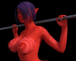evolluision:  IRAY from dazso i just found about iray for daz 4.8 and i have to say this is pretty damn good. this render only took me  34 mins to compete granted i just went with the default setting and everything but i think this came out pretty well