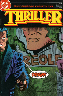 Thriller No. 6 (DC Comics, 1983). Cover art by Trevor von Eeden.From Oxfam in Nottingham.