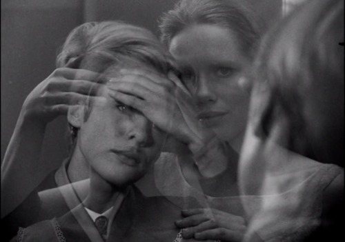 inneroptics:    Liv Ullmann and Bibi Andersson in Persona (1966) -Ingmar Bergman