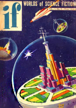 Cover of If by Ken Fagg, 1954 April edition.