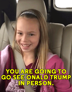 thistallawkwardgirl:  gq:  Mom Surprises Daughter with Tickets to See Donald Trump Live, Daughter Bursts into Tears of Joy  Everyone else in America 