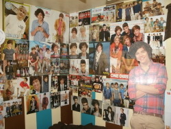 peevsie77:  gay-undertones:  gay-undertones:  So my sister’s out for the day and my sister’s room is completely covered in One Direction posters So I thought “why not cut out 350 shrek faces  aND MAKE EVERYTHING SHREK” I PRESENT TO YOU  ONE DIR”SHREK”TION