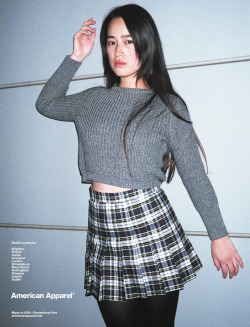 americanapparel:  Knits and pleats: a print ad from August, 2014.