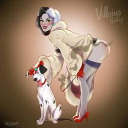 pinuparena:    “Disney Villains Pin-Ups” by ‏‎Andrew Tarusov Check out also   Disney Princess by  ‏‎Andrew Tarusov   this is my disney movie~ &lt;3 &lt;3 &lt;3 &lt;3