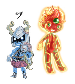 lady-of-link:  More quick chibis. I really like these two characters. Chariot Master and Pyrrhon Chariot master is probably my favorite ‘new’ character introduced in Uprising. One day I hope to have the artistic skill to draw real fanart of him, but