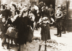Warsaw ghetto during the holocaust
