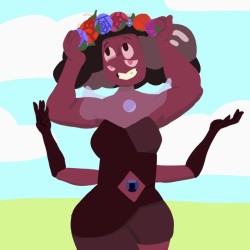 rrayofhellfire: RHONODITE IS A CUTIE i love her design and personality so much omg just so sweet and pure. i imagined if she got to earth and immediately started making flower crows and trying to befriend the bugs. im really pumped for more of her :)))))