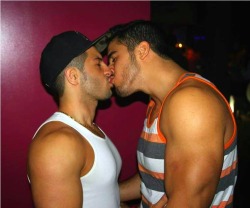 stratisxx:  Sexy Lebanese hunk Anthony Moufarej and his bf.