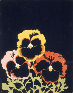 buonfresco:  Joe Brainard, Three Pansies, 1967 