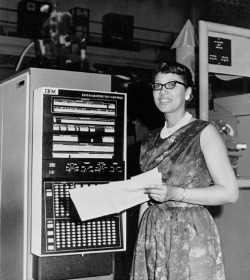 vintageblackglamour:  Melba Roy, NASA Mathmetician, at the Goddard Space Flight Center in Maryland in 1964. Ms. Roy led a group of NASA mathmeticians known as “computers” who tracked the Echo satellites. The first time I shared Ms. Roy on VBG, my