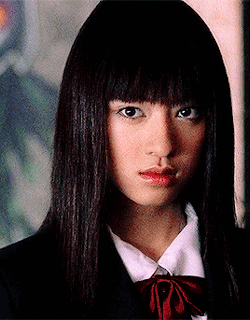 blairwitchz: Gogo Yubari in Kill Bill: Volume I (2003)  The young girl in the schoolgirl uniform is O-Ren’s personal bodyguard, 17-year-old Gogo Yubari. Gogo may be young, but what she lacks in age, she makes up for in madness. 