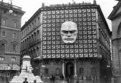 comedown:  mussolini was an actual real supervillain with real supervillain headquarters 