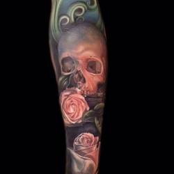 tattotodesing:  3D Skull Tattoo motif  - http://goo.gl/RmRncA