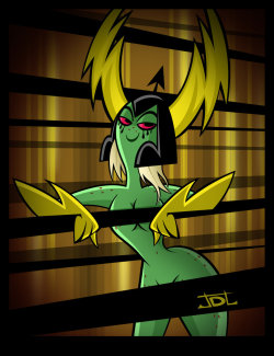 grimphantom2:  javidluffy:    Belated birthday drawing for my friend @santriki which was also an excuse to draw Lord Dominator in all her glory lol Whatcha think? ;) (Ah… uh… she’s green, so… Happy St. Patrick’s Day too!)   Sexy Dominator!