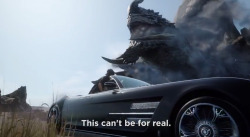 aka Noctis says what every Final Fantasy fan is actually thinking at the sudden premiere of the FFXV TGS 2014 Trailer