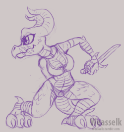 weasselk:A kobold rogue I did as warm up during stream. ;9