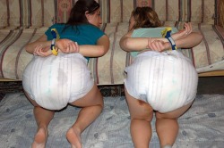 abdlgirls:  Abby and Morgan thought their sorority hazing would be a light hearted affair, little did they know theyâ€™d be trapped in diapers for the semester.