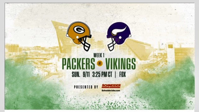 Packers begin bid for 4th straight division title today in Minnesota.