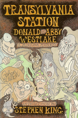 everythingsecondhand:Transylvania Station, by Donald and Abby Westlake (Dennis McMillian Publications, 1987).From a charity shop in Arnold, Nottingham.Every year, high on a mountaintop in upstate New York, 300 or more people gather to confront and solve