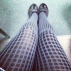 Legs in #tights! Couldn&rsquo;t find my neon green tights to wear under these, opted for black instead.