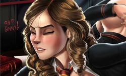 shadbase:  New Picture of Hermione X Ginny up on Shadbase. This is in their final Hogwarts year, where they are seniors (18+)  &lt; |D’‘‘‘