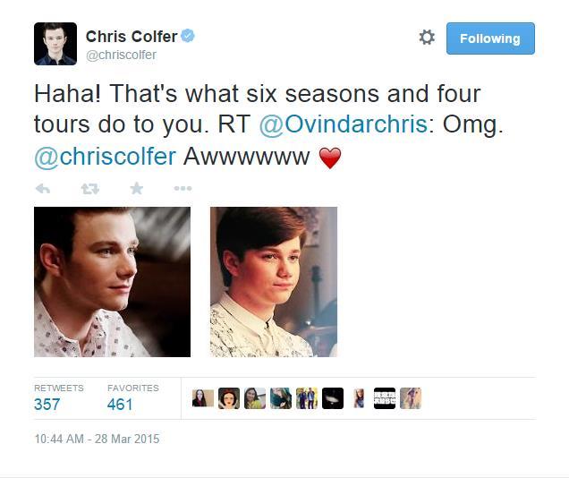 Chris Colfer Tweets - Page 17 Tumblr_nlx4nveuWu1sus035o1_1280