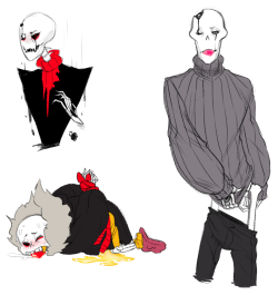 I admit, I doodle a LOT of Undertale. Undertail specifically. Anyways, I’ve had a bunch of those and decided it’s time to post ‘em (almost) allAlso a smol thing, I don’t usually draw gore and bdsm and stuff&hellip;that one pic was drawn when