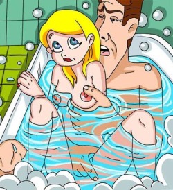 sexual-haze: Sally knew her Daddy shouldn’t touch her like this at bath time, especially as a young teenager, but she couldn’t seem to help it. Whenever he was in the bath, she shed her clothes, climbed inside and let him play with her body until