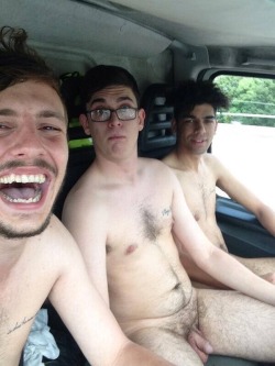 fun2bnaked:  Go for a ride in the country with a couple of good friends and no clothes, and will be an experience that reminds you that it’s fun2bnaked!   manglasses @sjbutler9390_StevenButler7 