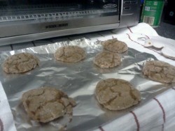 Peanut butter molasses crinkle cookies