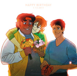 Pretty darn late but Happy Birthday to our fav big guy with a big heart who probably hasn’t seen flowers in a long time from space! Lots of love, from the Garrison Trio.