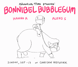 promo by writer/storyboard artist Hanna K NyströmBonnibel Bubblegum premieres Sunday, September 17th at 7:45/6:45c on Cartoon Network
