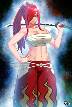 jadenkaiba:   “So this is the power of Ultra Instinct!…”THE COMMISSIONER WANTED TO REMAIN ANONYMOUSErza Scarlet from Fairy Tail achieving Ultra Instinct.  ENJOY :) ————————————————————————————————-