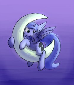 ponified:  Crescent Moon by Sokolas  