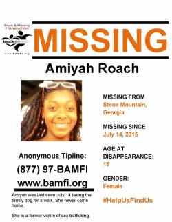 -casuallyme:  missa-belle:  Are any of my followers in Georgia? Help us find Amiyah Roach.  I just left Georgia! BOOST!