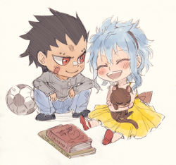rboz:  Hmm, this is part of a set with Jellal and Erza as caretakers of Fairy Tail Kindergarten but I haven’t finished that part yet, lol. Anyway, here’s the first one :) 