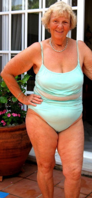 65pluswomen:  nudeoldladies:  Hereâ€™s a sexy old granny posing in her one piece bathing suit! Doesnâ€™t she look good enough to take to bed? Check out my blog Mature Porn Pics   so damn hot 