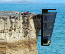 99percentinvisible:   Modular Cliff House Hangs Over a Cliff’s Edge in Australia 
