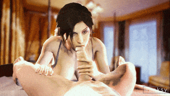 wanksysfm: [Commission] Lara Croft blowjob hate that i have to compress it so much for Tumblr. gfy: https://gfycat.com/gifs/detail/warmrelievedlangur 