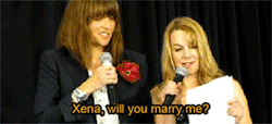 aletheia90:  Lucy and Renee at Xena Con~ Aren’t they just cute? X3 