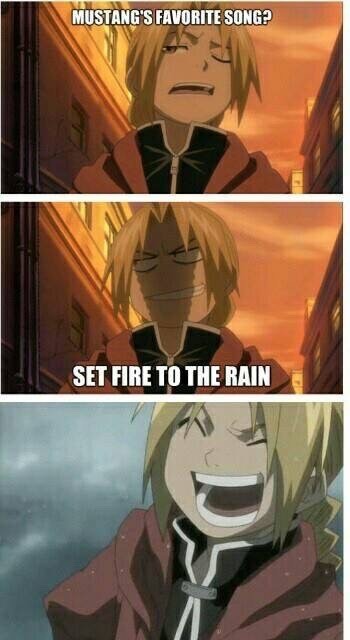 Set fire to the rain