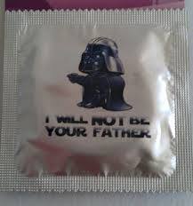 georgetakei:  Condomnation, from the Dark Side. http://ift.tt/1kBZPrx  Come on, you know this is funny. 😉