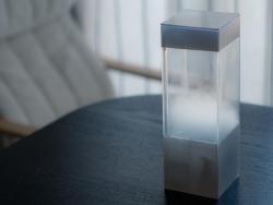 sixpenceee:The tempescope is an ambient physical display that visualizes various weather conditions like rain, clouds, and lightning.  By receiving weather forecasts from the internet, it can reproduce tomorrow’s sky in your living room. I want!!!!!