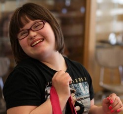 brocchusgodofbrovelry:  ponfarrisforlovers: Meet Karrie Brown, she’s a 17-year-old model who just got a gig with Wet Seal. She also has Down syndrome. Karrie’s mom discovered that Wet Seal started carrying plus-sized clothing, which according to Karrie’s