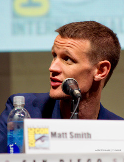    amywiliams: BBC America’s “Doctor Who&quot; 50th Anniversary panel - July 21, 2013  Matt Smith is so much cuter without ‘Doctor’ hair. 