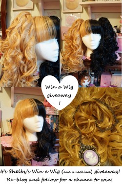 shelbyscircus:  Hello everyone Since the previous giveaway I hosted received such a great turnout, I thought I’d give everyone a chance to win something again! This time it’s a wig and necklace. The wig is brand new, I was sent the wrong color by