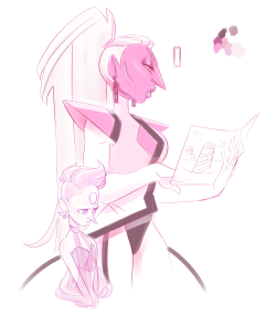 l-sula-l:  A reeeeeeally rough concept for Lilac’s former boss Morganite. She was an architect and an overseer to the building of many of Earth’s gem structures.   @slbtumblng your interest~ ;3