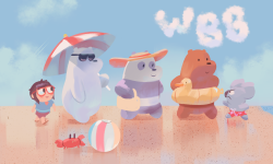 Beach vibes art by @everydaylouie!Get custom art from your fav artists at CN Collective: http://bit.ly/2cc09Ar