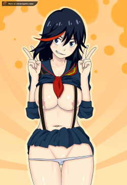 the-ttrop:  Here is a Bonus Ryuko of Kill la Futa sorry for being late this month was really bad for me. I hope you understand.If you want to support these series please check out my Patreon Also SinnerGate for more great free art