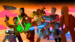 sunset-sidewinder:  The trusty crew of the Ebon Hawk, aka the Knights of the Old Republic. 